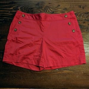 Ann Taylor | Red Riviera Shorts